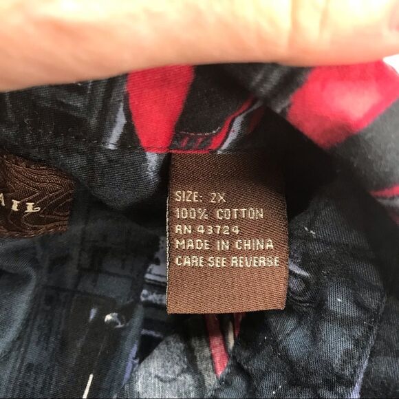 Vintage Muscle Car Button Down Shirt Sz 2X - Picture 14 of 16